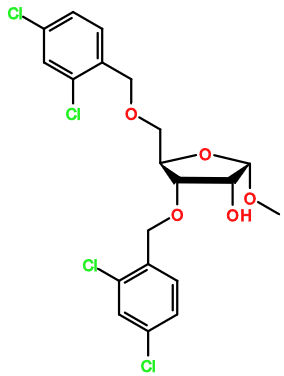 (图片) MC095402 Me-3,5-bis-O-(2,4-dichlorobenzyl)-a-D-ribofuranoside